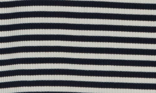 Abound Cap Sleeve Crop Organic Cotton & Cashmere Henley In Multi