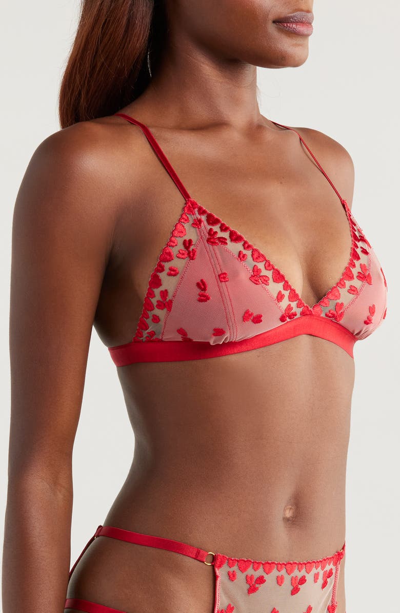 Honeydew Katarina Heart Bra, Alternate, color, Love Song