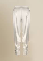 Contessa Mills Mane Shiny Triacetate Loose-Fitting Pants