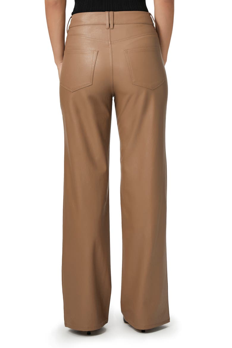 Sasha Coated High Waist Wide Leg Jeans, Alternate, color, BURNTSUGAR