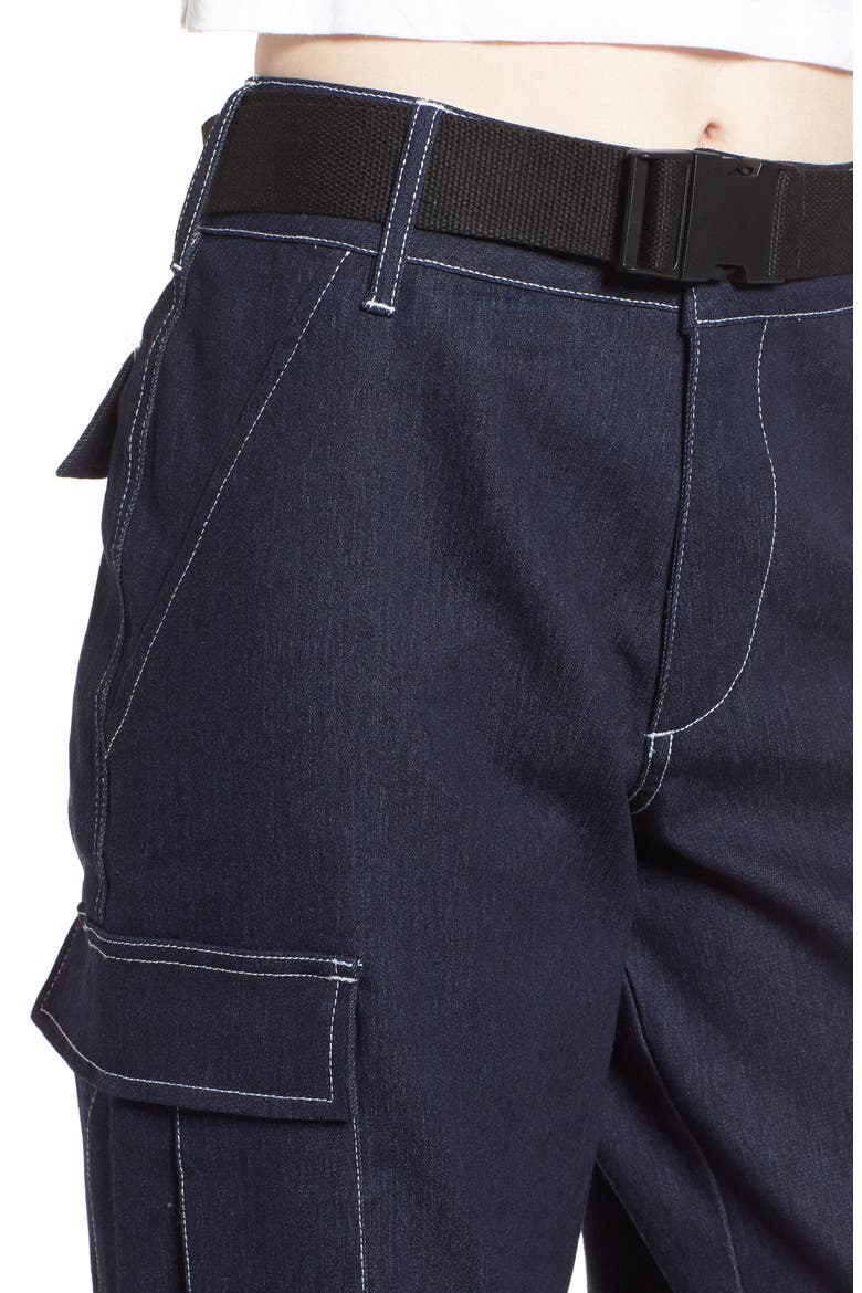 Ace Cargo Jeans, Alternate, color, DENIM