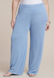 ELOQUII Semi Sheer Knit Pant