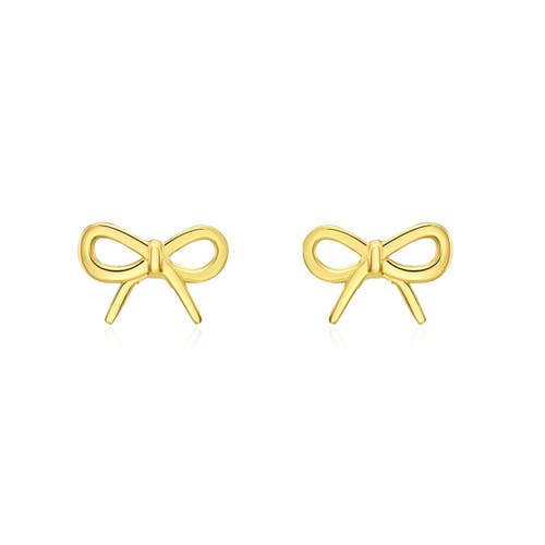 The Lovery Fine Jewelry Gold Bow Stud Earrings In Gold