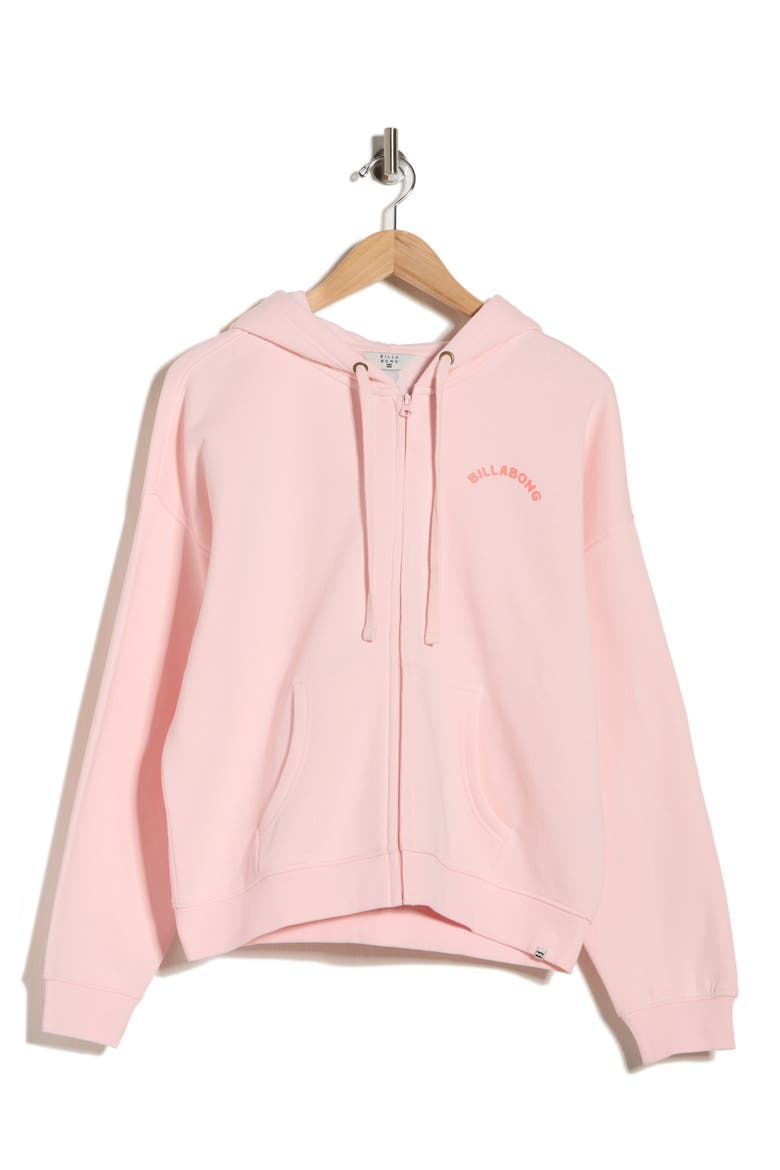 Echo Tide Graphic Full Zip Hoodie, Alternate, color, BLUSH