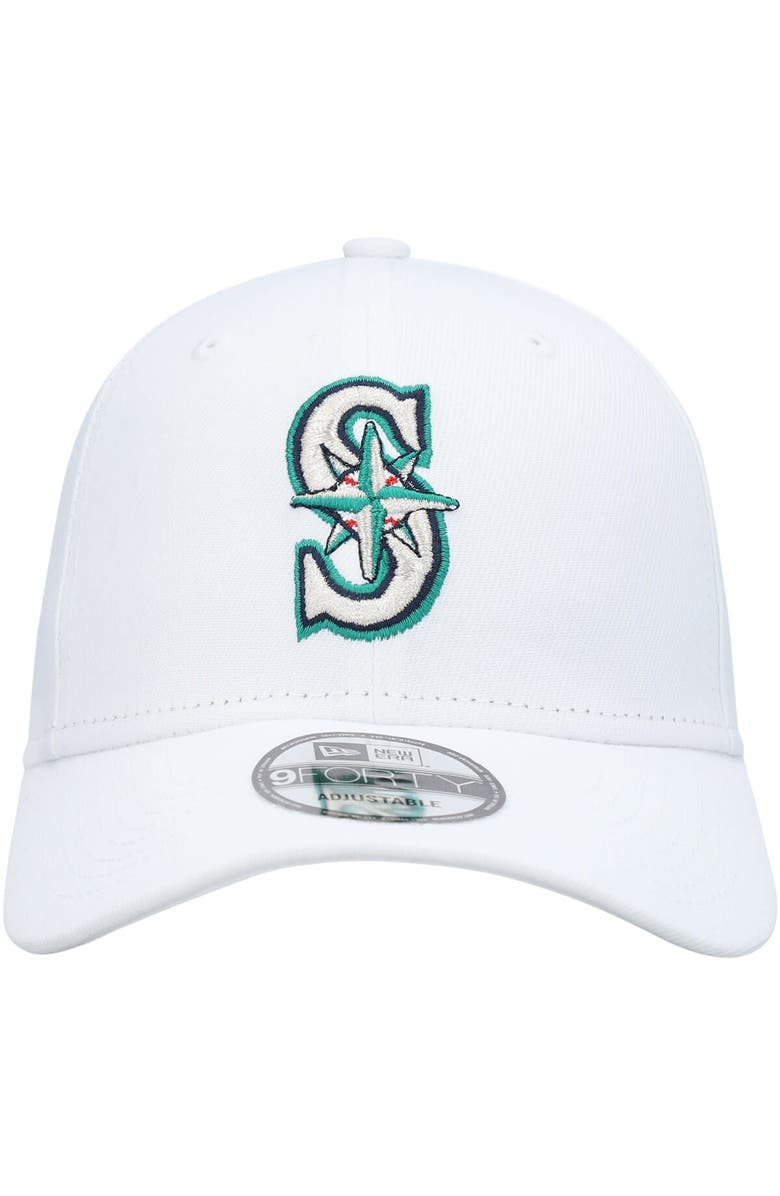 New Era Men's New Era White Seattle Mariners League II 9FORTY Adjustable Hat, Alternate, color, 