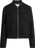 Caslon® Bouclé Bomber Jacket