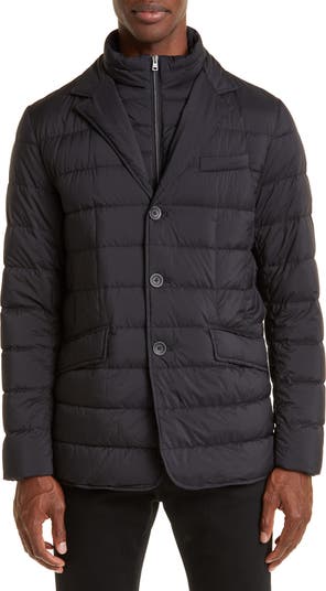 ダウンジャケット Herno Piumino La Giacca In Nylon Herno La Giacca Water Resistant Down Blazer with Removable
