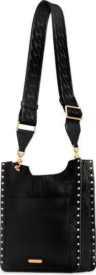 Medium Darren North/South Leather Shoulder Bag