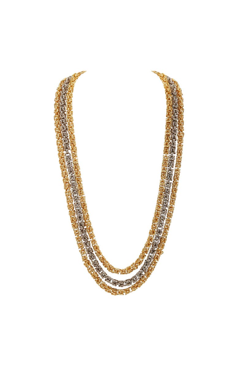 Dhwani Bansal SINNA LAYERED NECKLACE, Alternate, color, Gold Plated