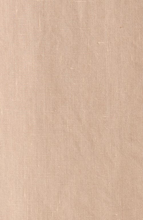 Bugatchi Axel Shaped Fit Linen Button-up Shirt In Brown