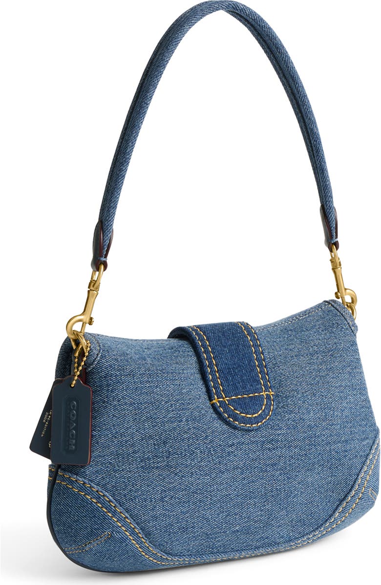 COACH Denim Soho Shoulder Bag, Alternate, color,