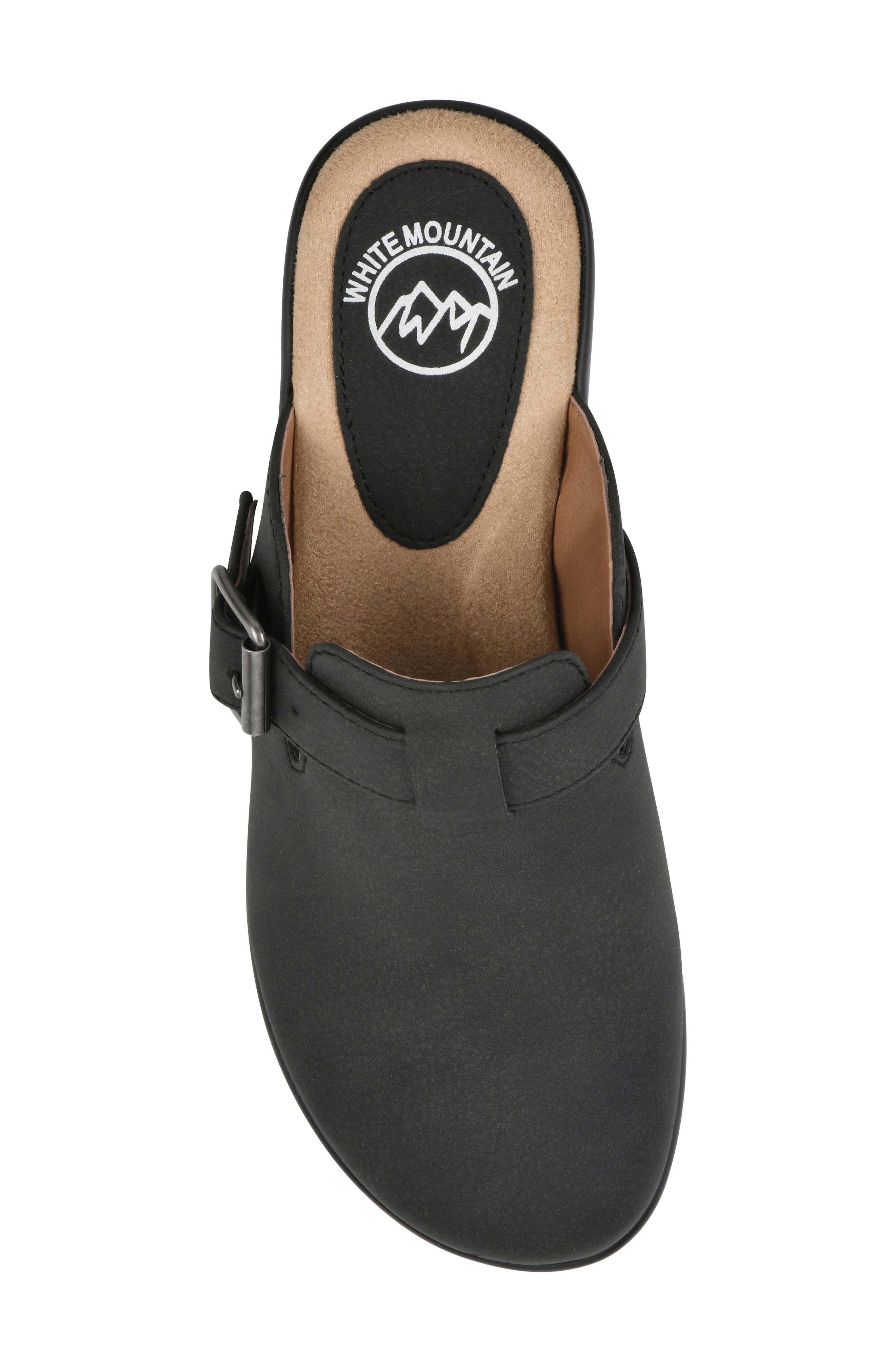 White Mountain Footwear Viewed Mule, Alternate, color, Black