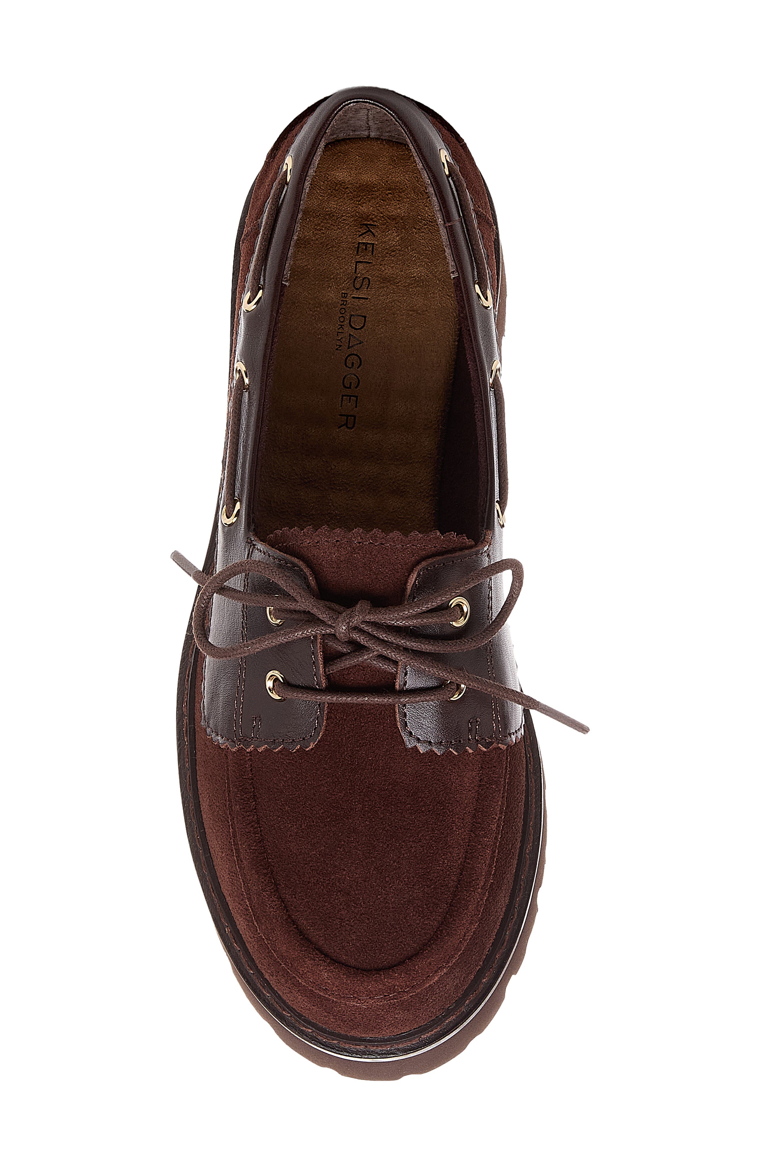 Jerry Lace-Up Boat Shoe, Alternate, color, WARM BROWN