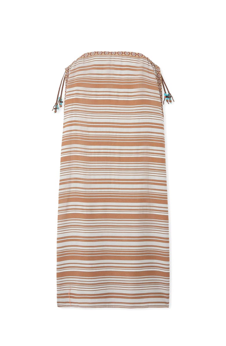 Fortela WDanush Striped Caftan Dress, Alternate, color, Camel