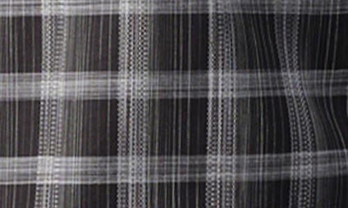 Studio Garnet Los Angeles Space Dyed Plaid Button-up Shirt In Black