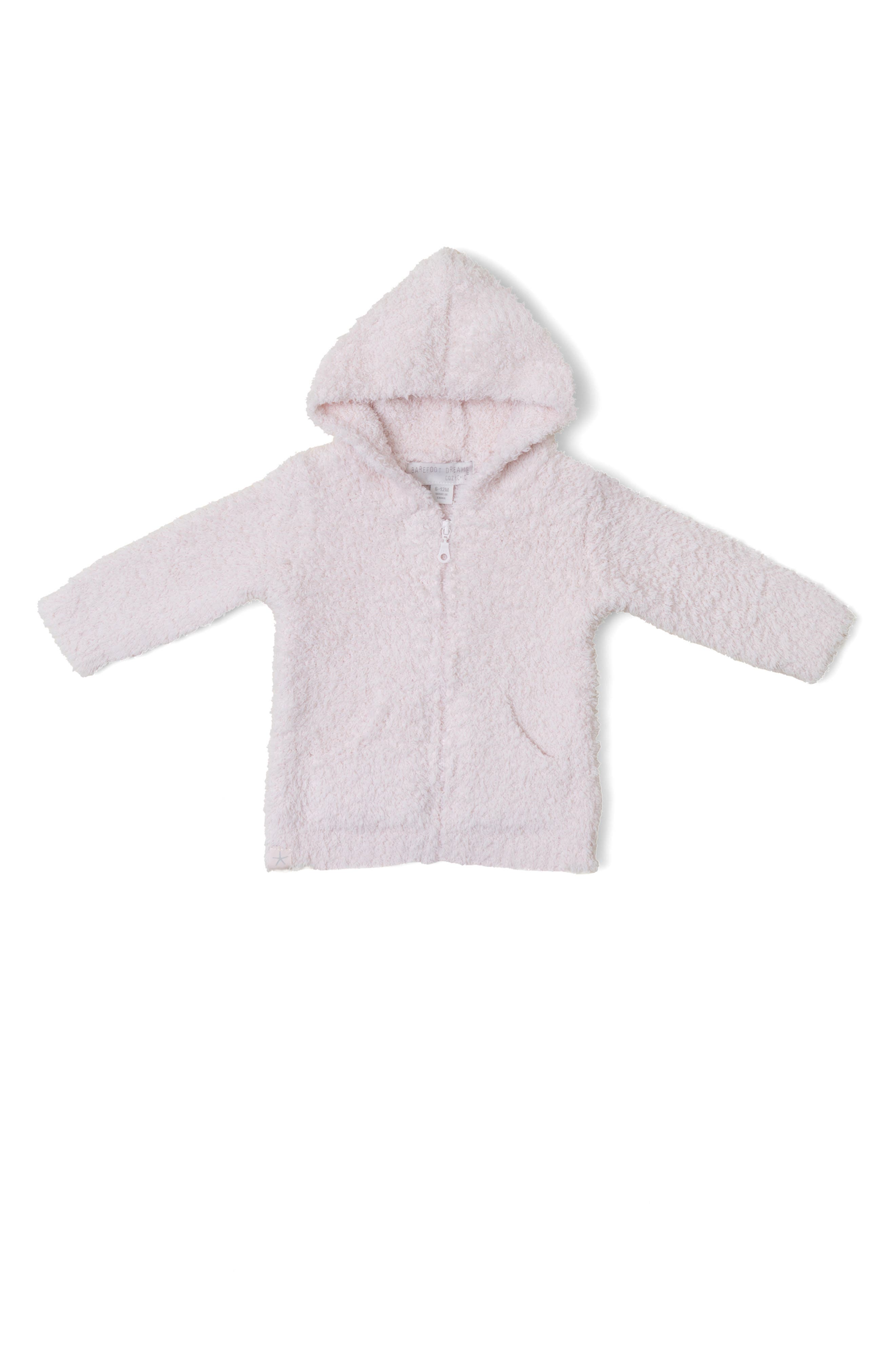 barefoot dreams CozyChic® Zip Hoodie in Pink 