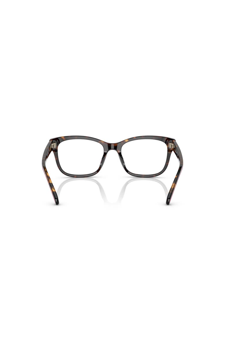 COACH 53mm Square optical glasses, Alternate, color, Tortoise