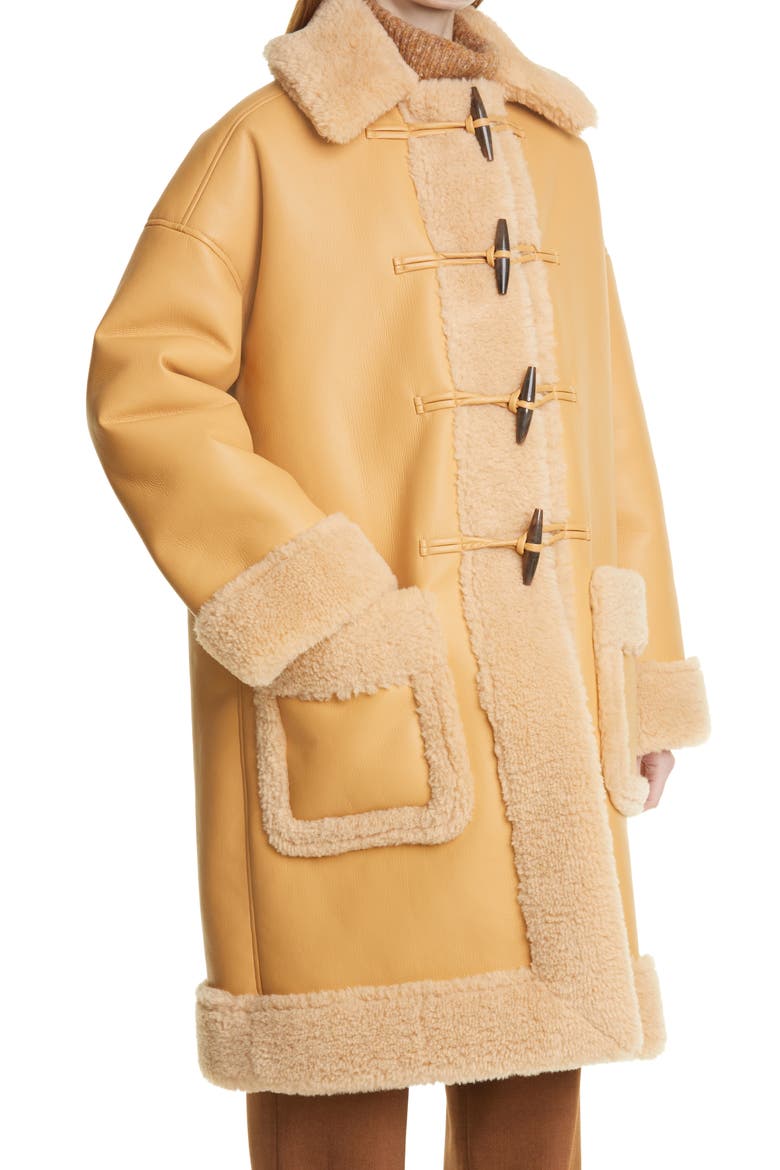 Brunswick Faux Shearling Coat, Alternate, color, SWEET SEED