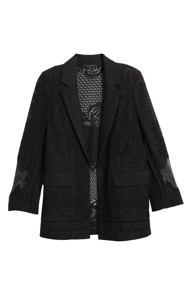 KOBI HALPERIN Joie Lace Open Front Blazer, Alternate, color, 