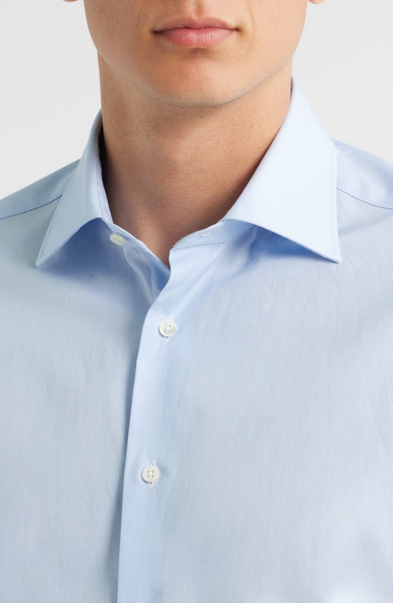 Canali Regular Fit Dress Shirt, Alternate, color, Blue