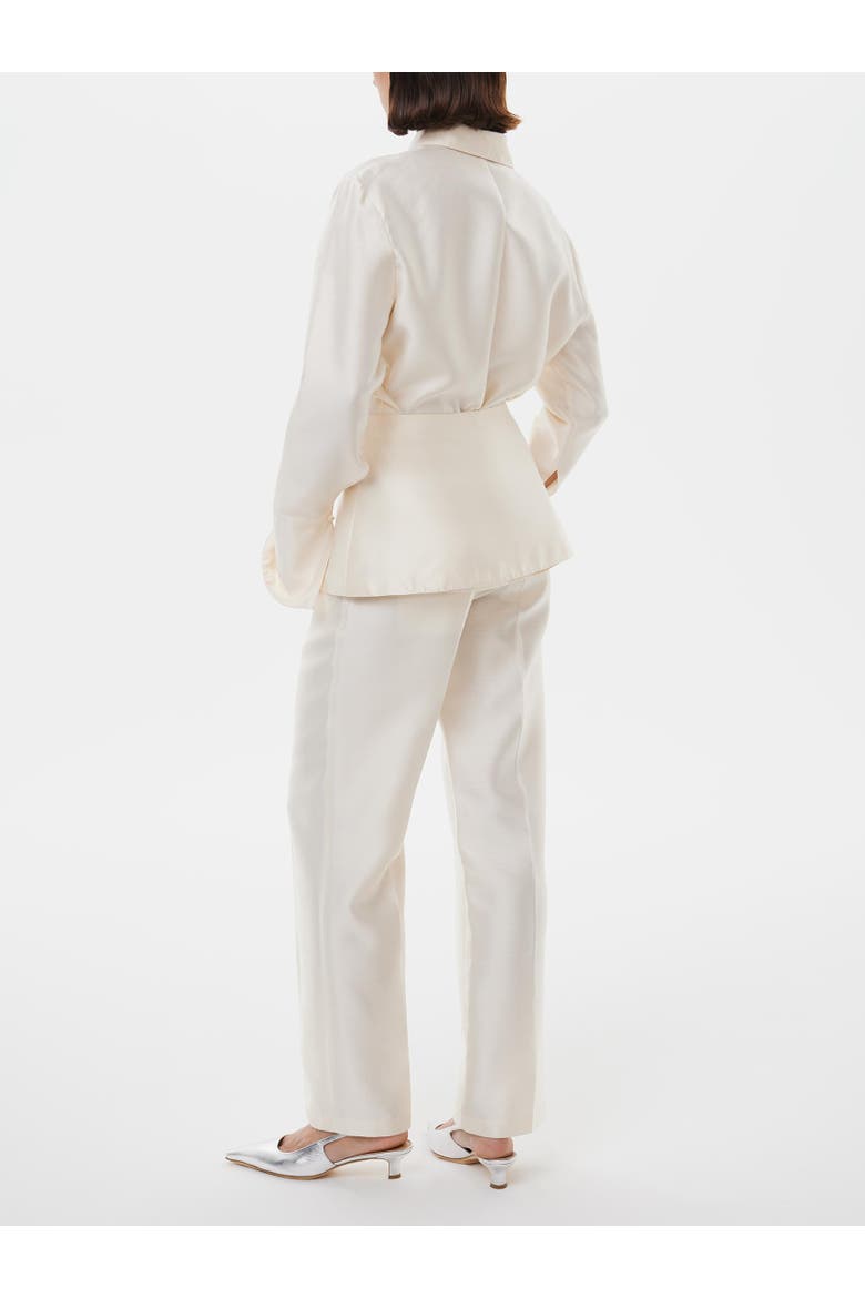 Bridal Silk-wool Embroided Skirt, Alternate, color, Starlight White