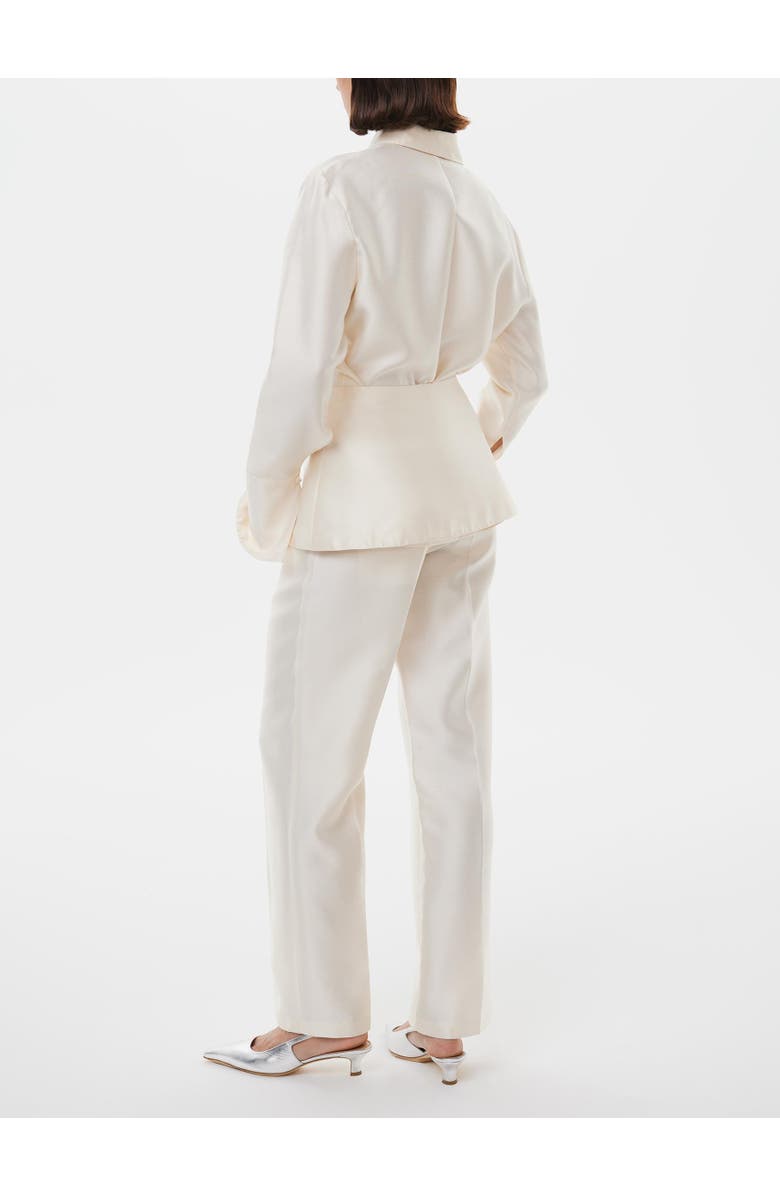 Alas Bridal Silk-wool Embroided Skirt, Alternate, color, Starlight White