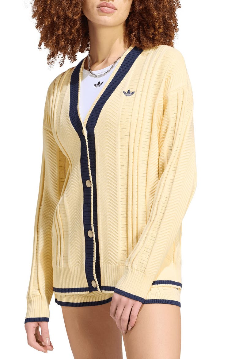 V-Neck Cardigan, Main, color, WARM VANILLA