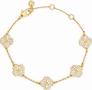 Kate Spade New York Pavé Scattered Clover Bracelet