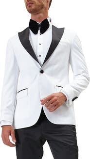 RON TOMSON Peak Lapel Two-Tone Tuxedo Jacket