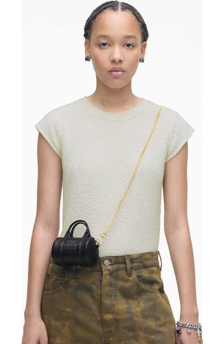 Marc Jacobs The Nano Duffle Leather Crossbody Bag, Alternate, color,