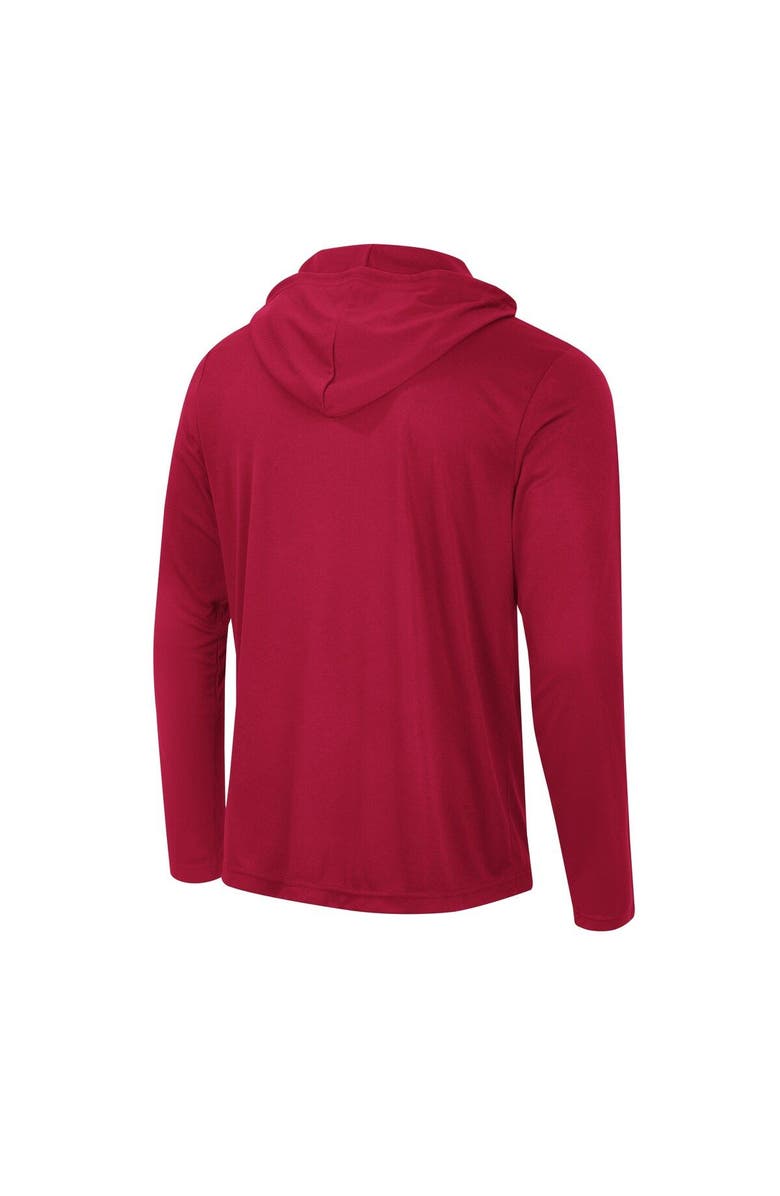 COLOSSEUM Men's Colosseum Cardinal Iowa State Cyclones Team Color Rival Hoodie Long Sleeve T-Shirt, Alternate, color, 