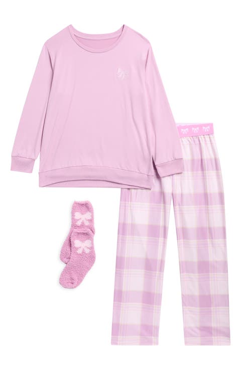 Kids' 3-Piece Pajamas & Socks Set