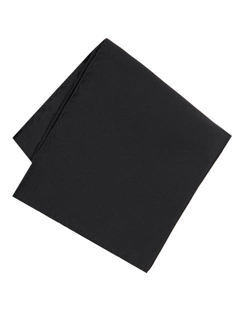 Men's Solid Satin Pocket Square