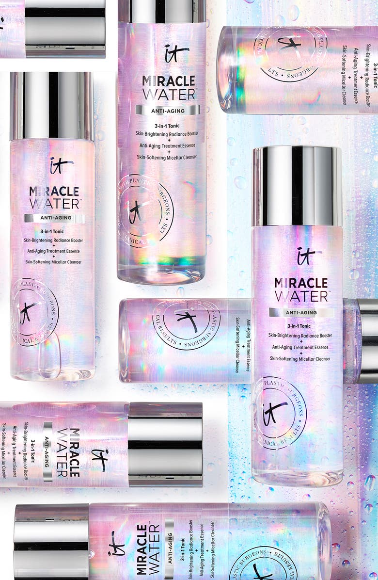 IT Cosmetics Miracle Water 3-in-1 Tonic Face Booster, Essence & Cleanser, Alternate, color, 