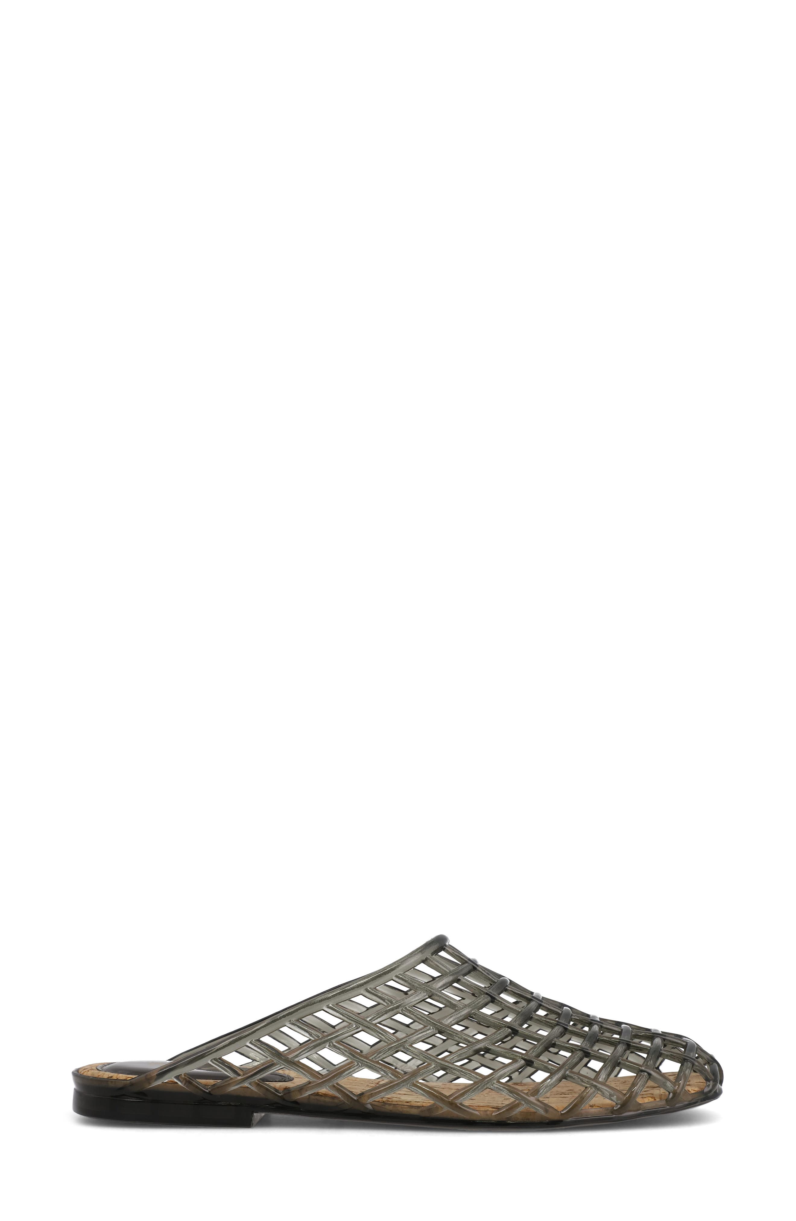 MIA Sophie Clear Woven Mule, Alternate, color, Smoke Pvc