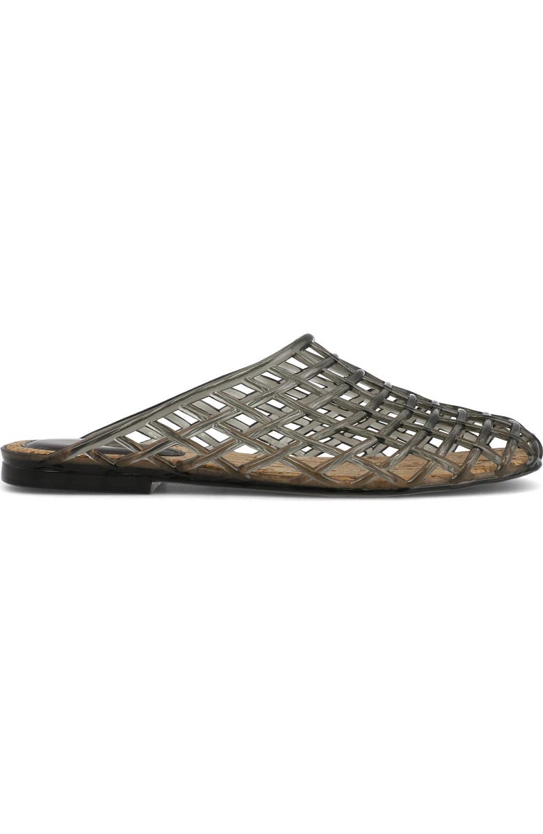 MIA Sophie Clear Woven Mule, Alternate, color, Smoke Pvc