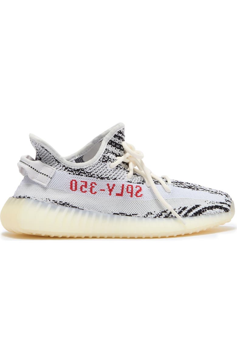 adidas Yeezy Boost 350 v2 Zebra Sneaker, Alternate, color,