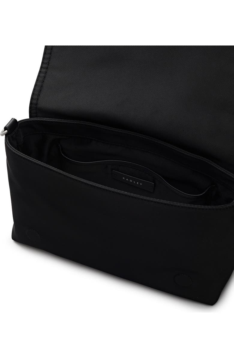 Radley Halley Row Medium Flapover Crossbody Bag, Alternate, color, Black