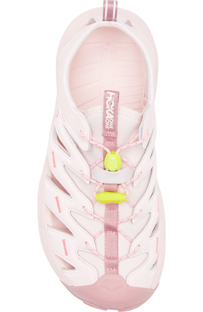 HOKA Hopara Hiking Sandal, Alternate, color, Rose Tea / Neon Rose