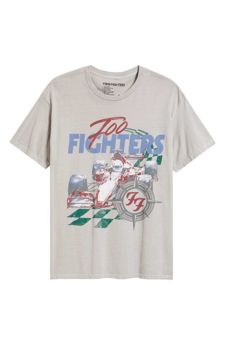 Merch Traffic Foo Fighters Cotton Graphic T-Shirt, Alternate, color, Grey