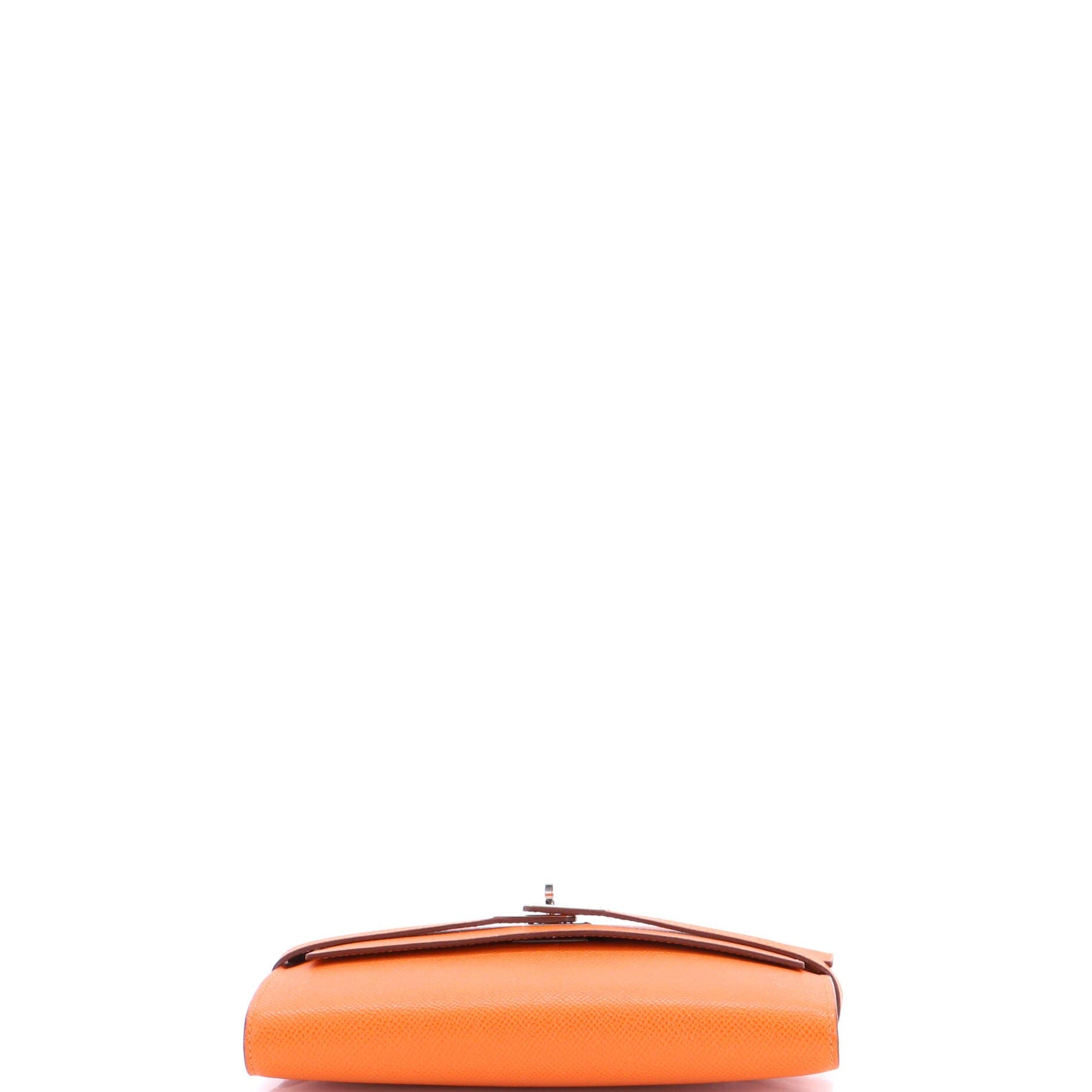 Kelly Wallet Epsom Long, Alternate, color, Orange