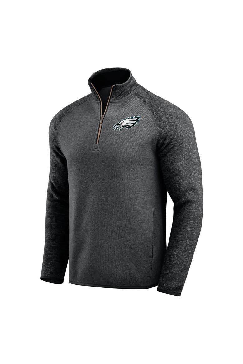Men's Darius Rucker Collection by Fanatics Black Philadelphia Eagles Tonal Quarter-Zip Jacket, Alternate, color, Black