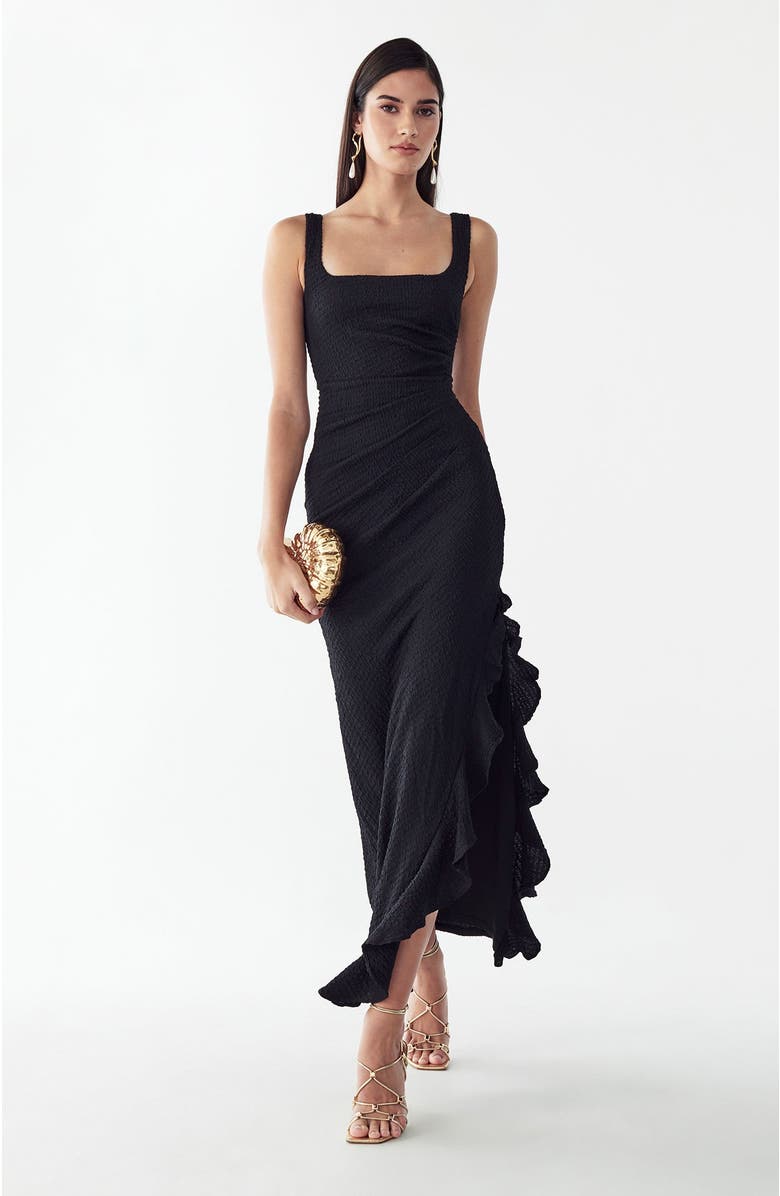 BWLDR Stevie Maxi Dress, Alternate, color, Black