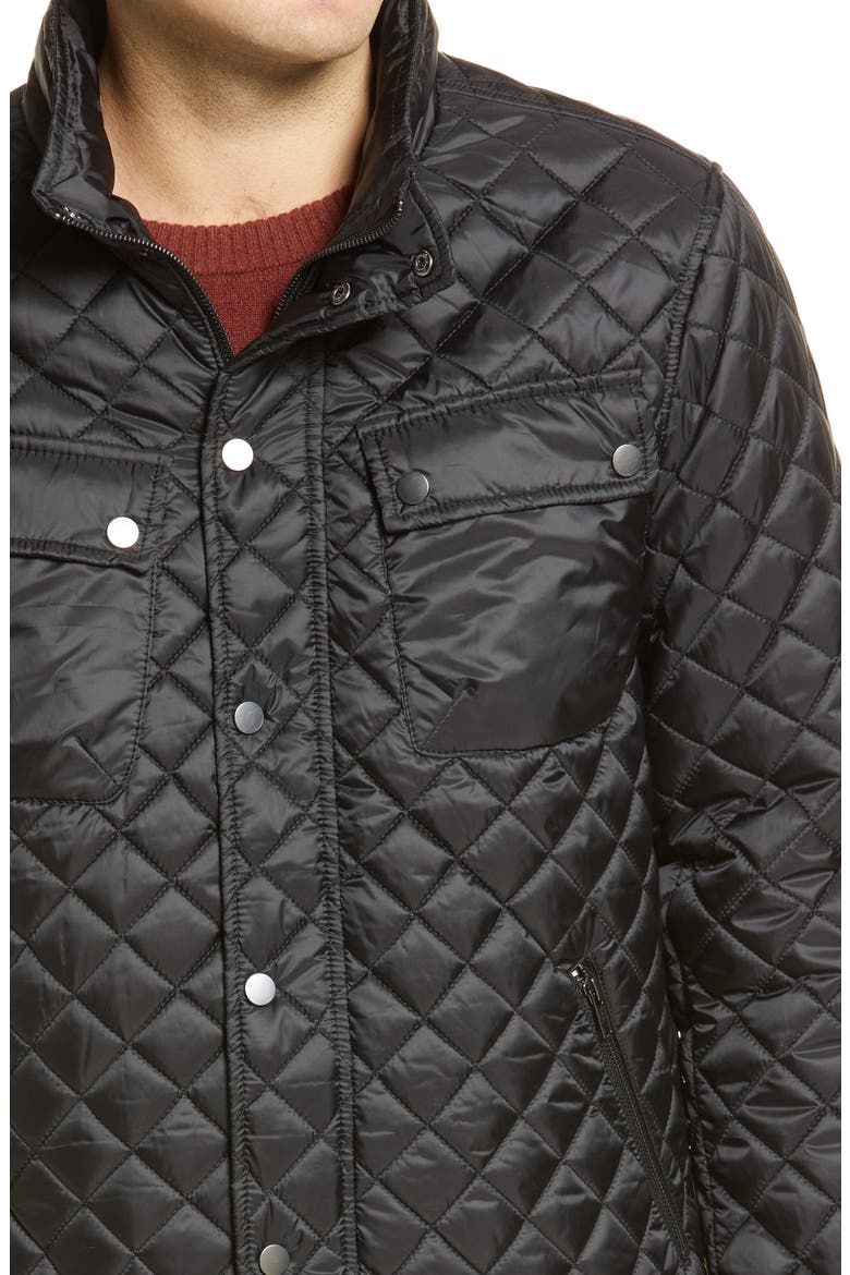 Lightweight Quilted Jacket, Alternate, color, BLACK CAVIAR