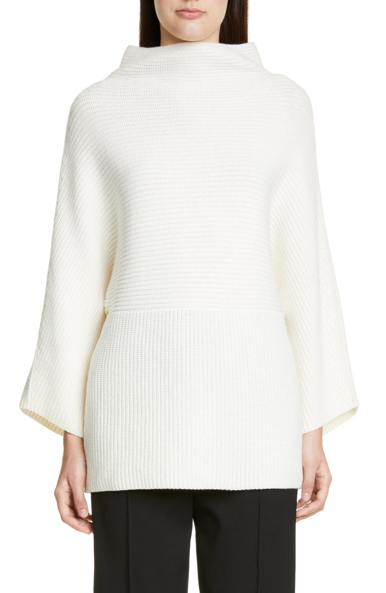 St. John Collection Luxe Cashmere Rib Sweater, Main, color, 