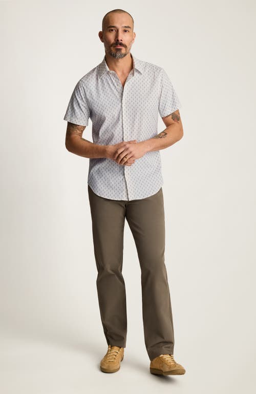 Bonobos Tech Slim Fit Floral Short Sleeve Performance Button-up Shirt In White