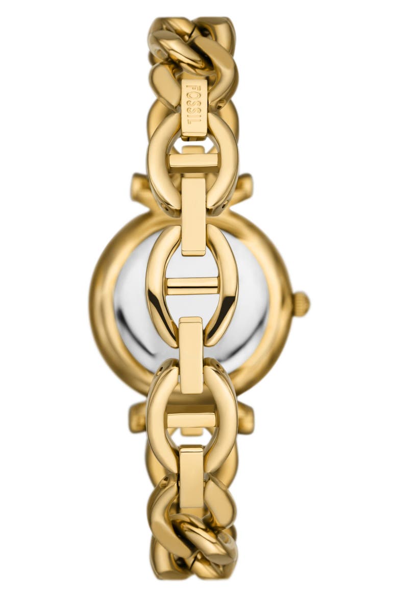 Carlie Mini Bracelet Watch, 28mm, Alternate, color, GOLD