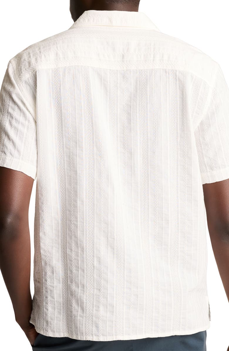 Bonobos Resort Riviera Braided Stripe Cotton Camp Shirt, Alternate, color, 