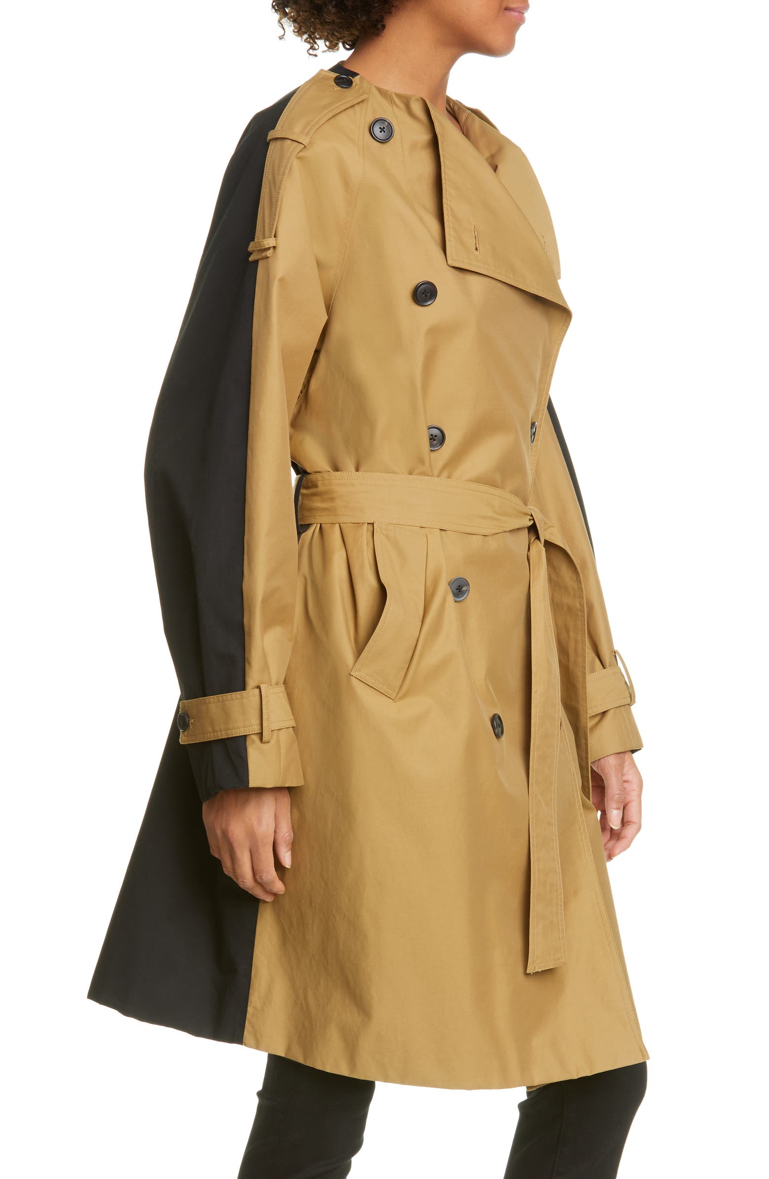 FRAME Colorblock Trench Coat | Nordstrom