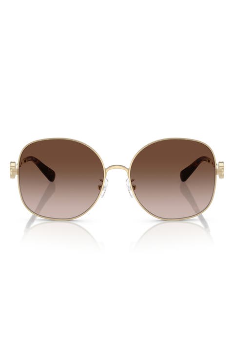 56mm Gradient Round Sunglasses